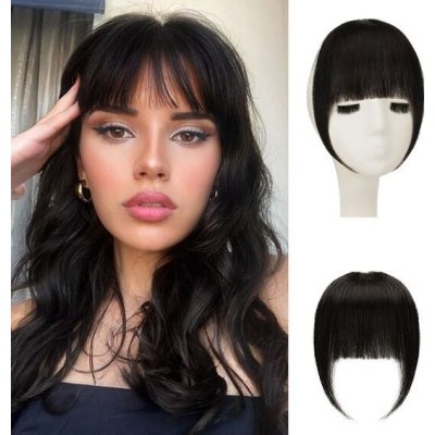 Sofeiyan Bangs Clip in 100% Remy Ofiny s třásněmi z pravých vlasů Jeden kus Lidské vlasy Spona s – Zboží Mobilmania