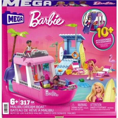 MEGA BLOKS Mega Construx Barbie Set Malibu Loď snů – Zboží Dáma