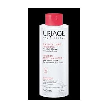 Uriage Eau Micellaire Thermale micelární čistící voda pro citlivou pleť se sklonem ke zčervenání (Soothes, Removes Make-Up, Cleanses) 500 ml