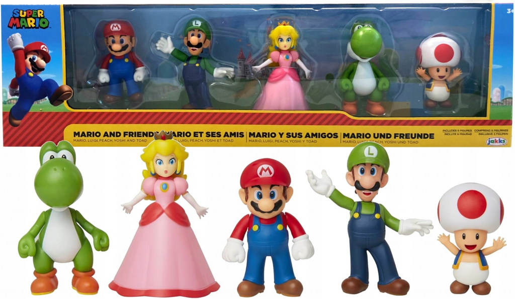 Jakks Pacific Super Mario balení 5 figurek