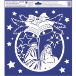 Okenní fólie andělé a betlém 30 x 33,5 cm betlém – Hledejceny.cz