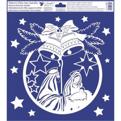 Okenní fólie andělé a betlém 30 x 33,5 cm betlém – Hledejceny.cz