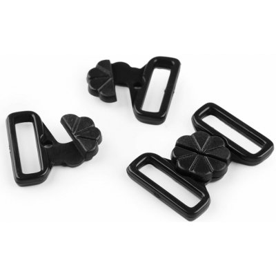 Plavkové zapínání šíře 17 mm plastové - černá (500 pár) – Zboží Dáma