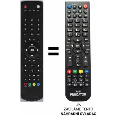 Dálkový ovladač Predátor Telefunken T32TX970DLP – Zboží Živě