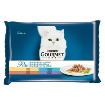 Gourmet Perle nini filety ve šťávě kru/tun/kach/jeh 4 x 85 g