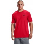 Pánské tričko s krátkým rukávem UA sportstyle Left Chest Red, 1326799-600 – Zboží Dáma