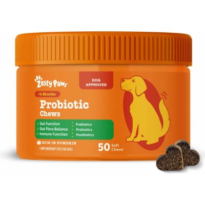 Zesty Paws Probiotic Chews dýně 50 žvýkacích tablet – Hledejceny.cz