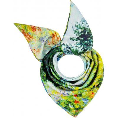 Biju dámský šátek s potiskem malby Louka s lučními květy a Květinová stezka 9001637-28 – Zboží Dáma