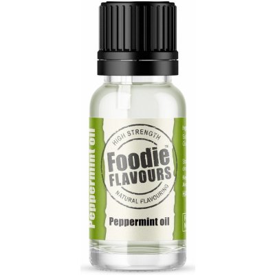Foodie Flavours Přírodní koncentrované aroma 15 ml mátový olej – Zboží Dáma
