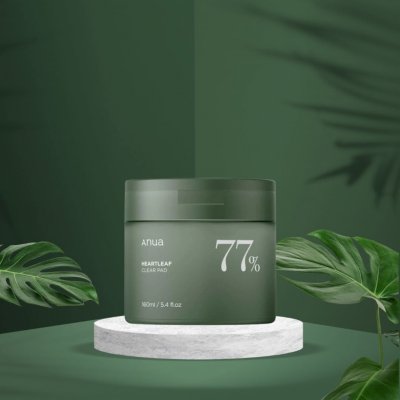 ANUA HEARTLEAF 77% CLEAR PAD zklidňující a exfoliační tamponky 70 ks – Sleviste.cz