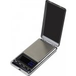 Kapesní váha Basetech SJS-60007, max. váživost 500 g, rozlišení 0.1 g, na baterii, stříbrná – Zboží Mobilmania