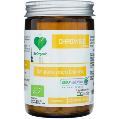 BeOrganic Chrome 100 mcg 100 tablet – Hledejceny.cz