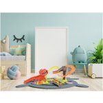 ISO 11666 Dinosauří autodráha a 2 auta – Zboží Dáma