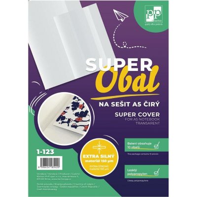 SUPEROBAL na sešit A5 čirý bal.10ks – Zboží Dáma