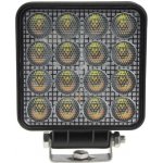 LED světlo hranaté, bílé/oranžové, 16x3W/16x1W, 117x117mm, ECE R10 – Hledejceny.cz