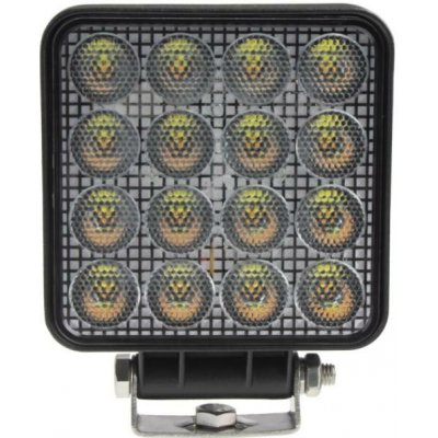 LED světlo hranaté, bílé/oranžové, 16x3W/16x1W, 117x117mm, ECE R10 – Hledejceny.cz