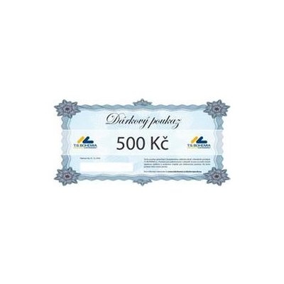 Dárkový poukaz T.S.BOHEMIA 500 Kč TSB0500 – Zboží Dáma