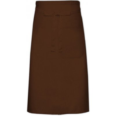 Link Kitchen Wear Kuchařská zástěra s kapsou X970T Brown 100x70cm – Hledejceny.cz