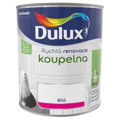 Dulux rychlá renovace koupelna 0,75 l bílá – Zboží Mobilmania