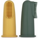Sada silikonových zubních kartáčků na prst, 6cm, 2ks – Zboží Dáma
