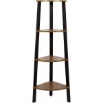 VASAGLE Rohový regál 4 police hnědý LLS34X – Sleviste.cz