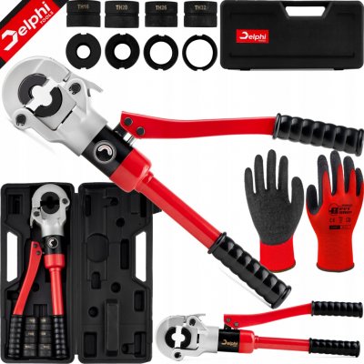 Lisovací kleště na trubky Delphi tools hydraulické 16-32 mm s otočnou hlavou 360° – Zboží Dáma