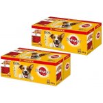 Pedigree Vital Protection Gelee Set s hovězí kuřecím jehněčím a drůbežím masem 2 x 40 x 100 g – Hledejceny.cz