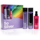 Matrix Total Results So Silver šampon neutralizující žluté tóny 300 ml + kondicionér neutralizující žluté tóny 300 ml + multifunkční péče na vlasy 190 ml dárková sada