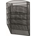 DONAU Nástěnný odkladač Office Set, 315 x 440 x 120 mm, kov - černý – Zboží Mobilmania