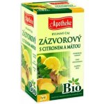 Apotheke Mediate BIO Zázvor s citronem a mátou čaj 20 x 1,5 g – Hledejceny.cz