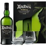 Ardbeg 10y 46% 0,7 l (dárkové balení 2 sklenice) – Hledejceny.cz