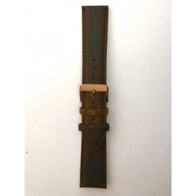 Traser řemen kožený P67 Officer Pro Automatic vintage modrý – Zboží Dáma