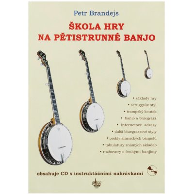 Škola na pětistrunné banjo + CD – Zboží Mobilmania