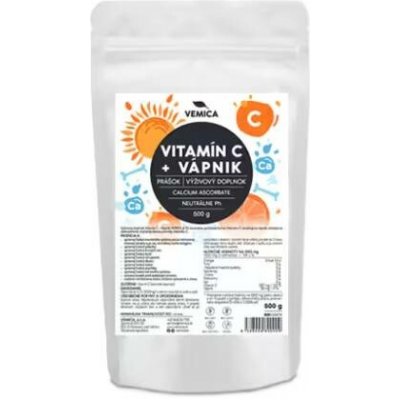 Vemic Vitamin C + Vápník prášek 500 g – Hledejceny.cz
