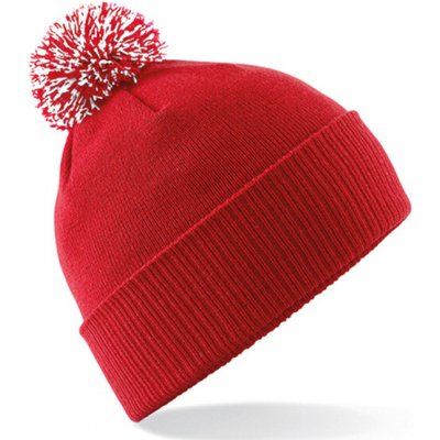 Beechfield Zimní čepice s bambulí B450 Classic Red – Hledejceny.cz