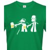 Pánské Tričko Bezvatriko Vtipné tričko Homer Pulp Fiction zelená