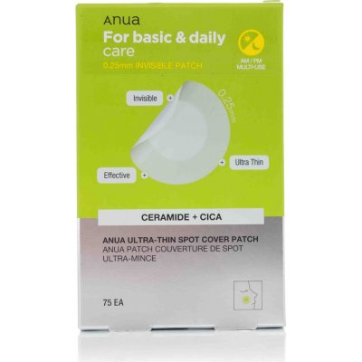 ANUA Ultratenké náplasti na výskyt vyrážek na obličeji Ultra Thin Spot Cover Patch 75 ks – Sleviste.cz