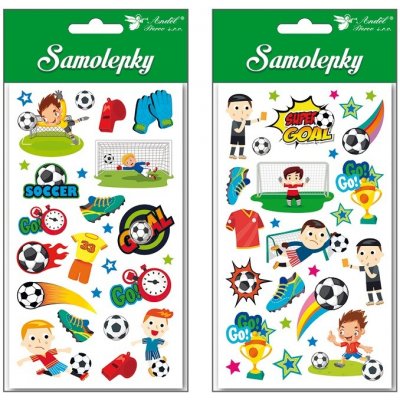 ANDĚL Samolepky fotbal 9 x 16 cm – Sleviste.cz