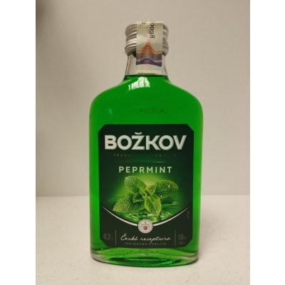 Božkov Peprmint 19% 0,2 l (holá láhev) – Zboží Dáma