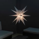 Nexos Vánoční dekorace hvězda s časovačem 1 LED 55 cm bílá – Hledejceny.cz
