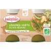 Příkrm a přesnídávka Babybio zelená zelenina 2 x 130 g