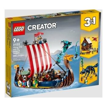 LEGO® Creator 31132 Vikingská loď a mořský had