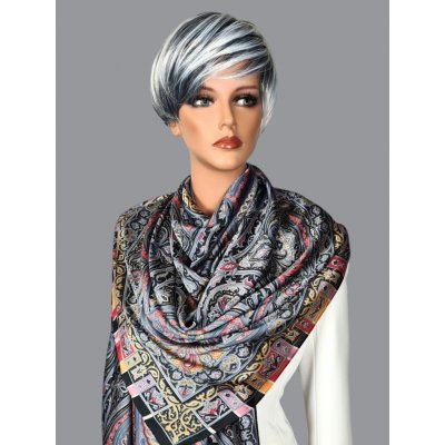 Classic Scarf dámská černá a šedá – Zboží Dáma