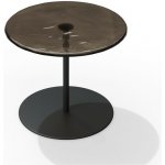 Tribu Mare kulatý 48 cm, výška nohou v balení 40 a 50 cm, rám hliník wenge, deska sklo dusk – Hledejceny.cz
