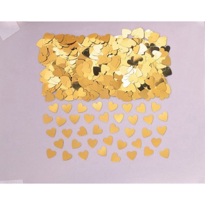 Konfety zlatá srdíčka 14 g Amscan – Zboží Dáma