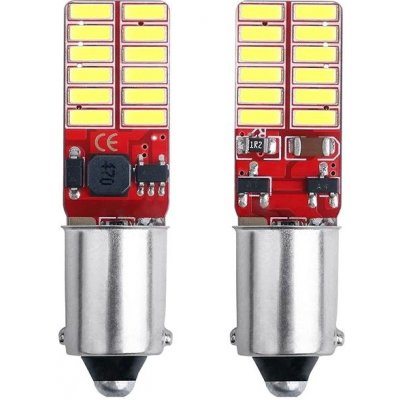 Rabel BA9S Canbus T4W T5W 24 smd 4014 12V bílá – Zboží Mobilmania