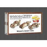 WOODEN CITY 3D puzzle mini sada Widgets: Sportovní auta 42 ks – Zboží Dáma