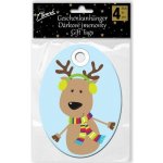 Jmenovky dárkové se šňůrkou Sob 8 cm 4 ks – Zboží Mobilmania