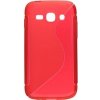 Pouzdro a kryt na mobilní telefon Pouzdro S-case Samsung S7270 Galaxy Ace3 červené
