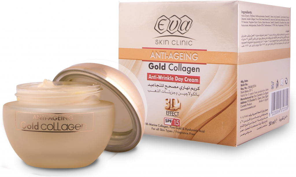 Eva Gold Collagen pleťový krém proti vráskám 50 ml
